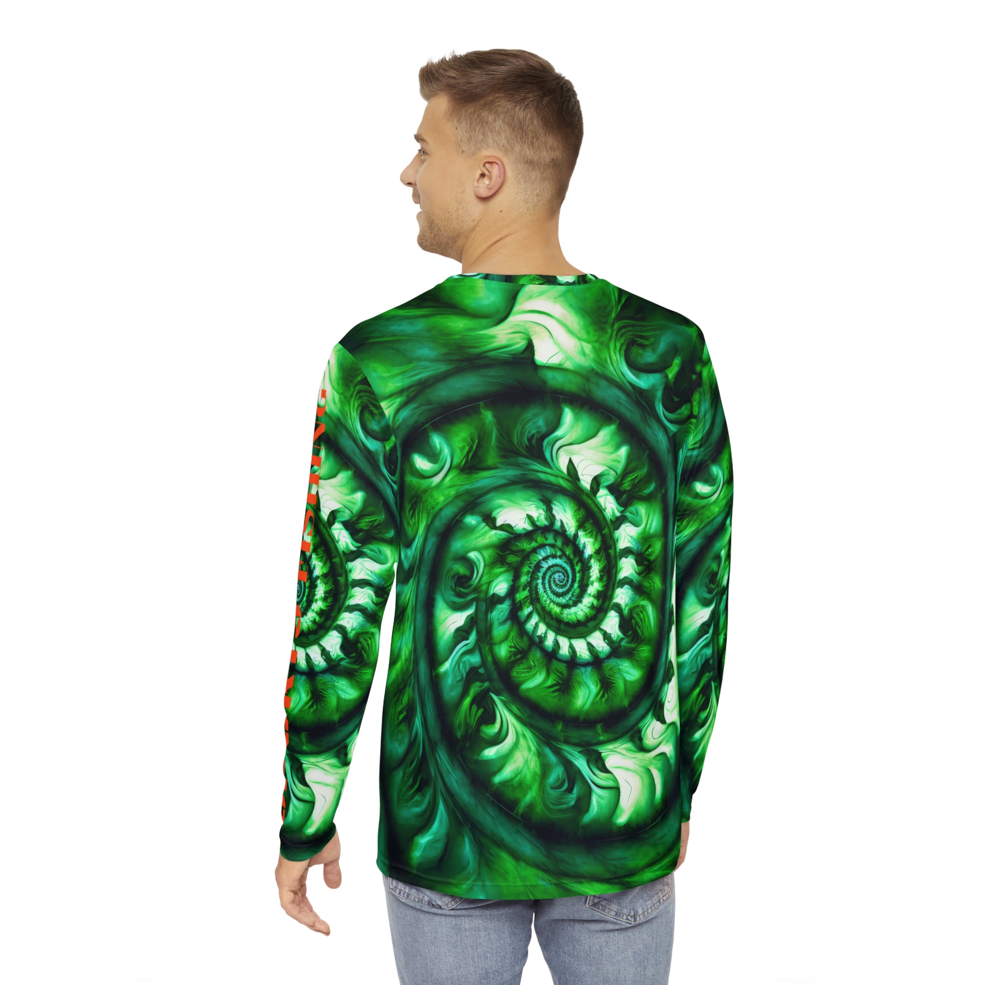 Ocean Coast Green Whirlpool Long Sleeve Fishing Shirt – Ocean Coast Clothing