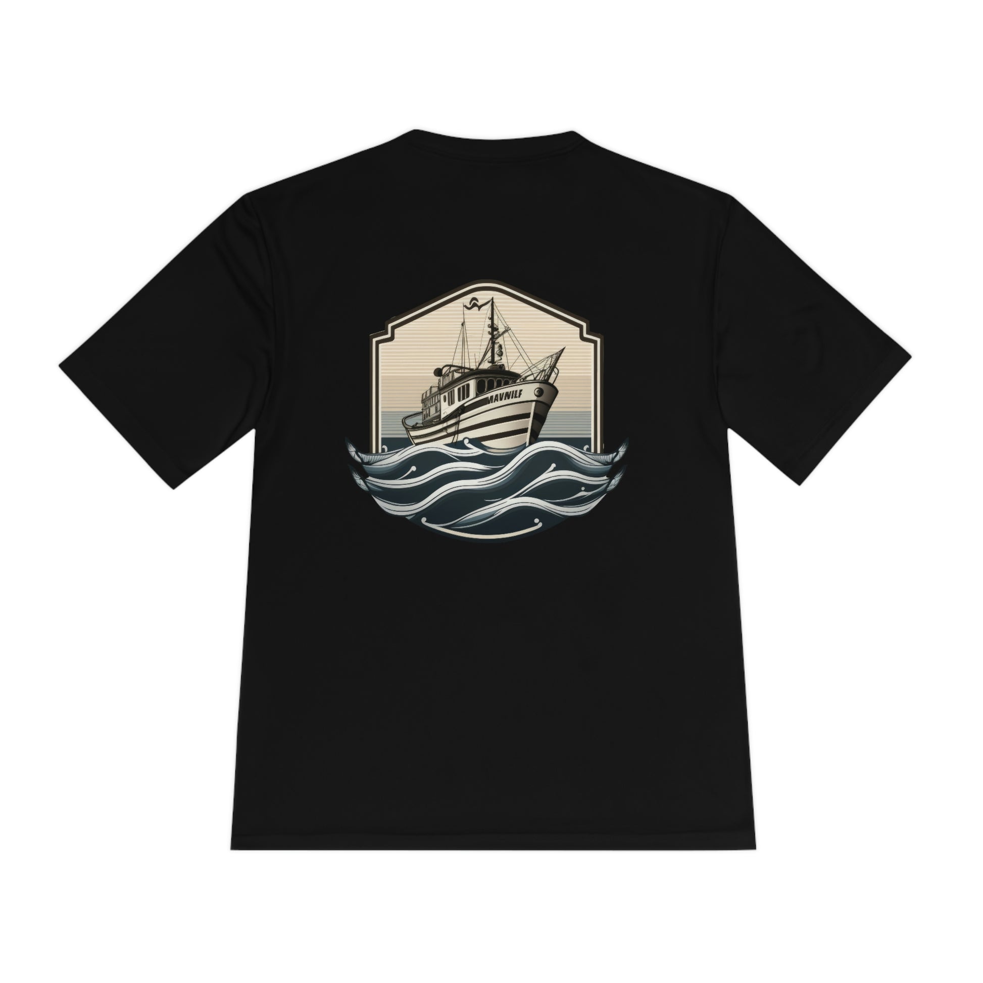 Men's Fishing Shirt Hawaiian Shirt Boat Ocean Map Print White Blue Short  Sleeve 100% Cotton Excellent Condition Vintage by PURITAN Size 3XL 